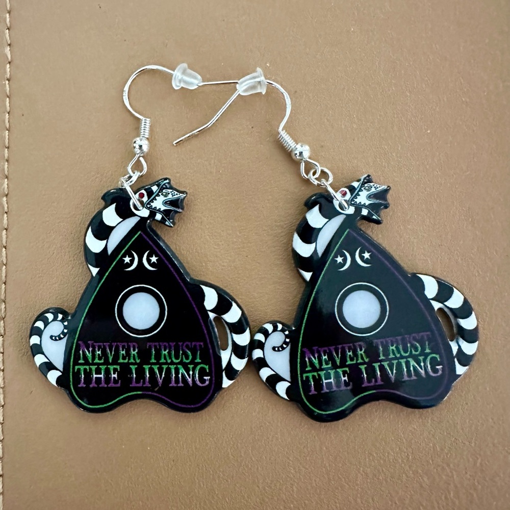 Beetlejuice Never Trust the Living Earrings